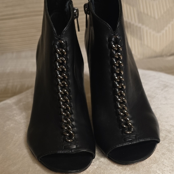 Coach Black Suede Heeled Boots with Lace-Up Design - Picture 4 of 13
